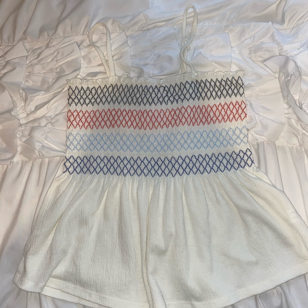 No Boundaries Smocked Tank